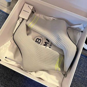 Balmain  Skye knit ankle-sock boots